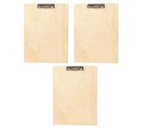 SOLUSTRE Portapapeles de Bocetos de Madera 3piezas Compactos Pinzas Resistentes para Dibujo y Escritura, Ideales para Artistas y Uso Profesional en Diferentes Tamaños