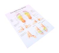 SOLUSTRE Póster De Reflexología Podal Arte Mural De Masaje Para Profesionales Decoración Hogar Oficina Conocimientos De Masaje Podal