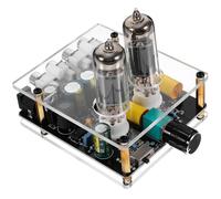 SOLUSTRE Preamplificador de Válvulas K4/6a2, Preamplificador Estéreo HiFi DIY, Placa PCB/abs/Vidrio, Ligero y Portátil, para Cine en Casa y Sistemas de Audio Digital