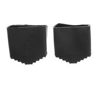 SOLUSTRE Protectores de Pies Antideslizantes para Escalera Plegable, Almohadillas de Goma Negra 2x4 Cm, 2 Unidades, Accesorio para Patas de Escalera, Mejora Estabilidad y Reduce Ruido