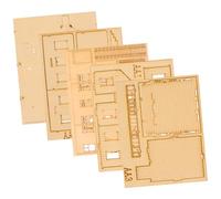 SOLUSTRE Puzzle De Madera para Kit De Construcción De Edificios del Asiático Educativo Interactivo De De Madera para y Aprendizaje