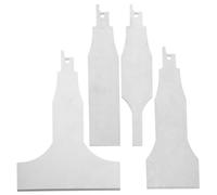 SOLUSTRE Raspador de Cemento para Recíproca Cuchillas de Acero Inoxidable, Fácil Instalación y Paquete de 4 Piezas para Limpieza de Superficies