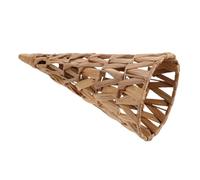 SOLUSTRE Rattan Cone Winter Tree Table Centerpiece Boho Christmas Tree Base Decoration For Holiday Entryway and Living Natural Farmhouse Style Tabletop Accent