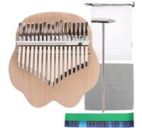 SOLUSTRE Regalos 1 Juego 17 Pequeño Instrumento Piano Kalimba Mano Arpa Dedo Piano Mano Mbira Piano Dedo Principiante Mini Piano Pulgar Piano Pulgar Africano Portátil Madera Rimba