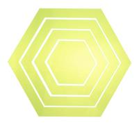 SOLUSTRE Regla Resistente y Transparente de Acolchado Acrílica Hexagonal 4 Piezas para Costura y Manualidades Adecuado para Aficionados y Profesionales del Patchwork