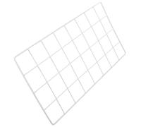 SOLUSTRE Rejilla Metálica de Pared 40x20 Cm para Decoración de Pared, Soporte Organizador para Fotos y Postales, Panel de Rejilla Alambre Gris Claro para Hogar y Oficina