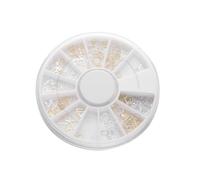 SOLUSTRE Remaches Metálicos 12 Compartimentos para Decoración de Uñas 1 Pieza Accesorios Elegantes para Niñas y Mujeres en Uso en Casa o Salón