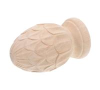 SOLUSTRE Remate De Piña De Madera Para Escaleras Y Columnas: Remate Universal De 8 Cm - Remate Decorativo De Estilo Europeo Para Decoración Del Hogar Y Realce Artístico.