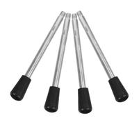 SOLUSTRE Repuesto para Torno Mango Roscado M8 de Acero al Carbono y Plástico 4 Piezas Manivela para Carpintería Agarre Ergonómico para Tareas de Mecanizado