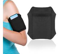 SOLUSTRE Riñonera Deportiva Ajustable para Teléfono Móvil Banda Elástica Negra Antideslizante Bolsa para Pierna Cómoda para Correr Senderismo y Actividades al Aire Libre