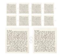 SOLUSTRE Rollos de Bendición de Mezuzá Kosher 15 Unidades 7,5 Cm Pergamino Hebreo Artesanal Aro Plateado Soporte para Pergamino de Mezuzá Decoración Judía del Hogar para Puerta y