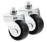 SOLUSTRE Ruedas Giratorias Resistentes de 2 Piezas para Gato Hidráulico de Doble Bomba, Repuesto para Gato de Piso en Plataformas y Remolques