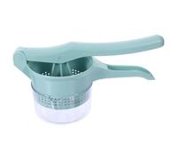 SOLUSTRE Secador de Verduras Multifuncional para Hogar Tipo Prensa con Depósito para Jugos, Exprimidor Manual Plástico Seguro, Eliminador de Agua para Frutas y Verduras, Color Aleatorio