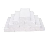 SOLUSTRE Servilletas de Papel Blanco para Restaurante, 10 Paquetes 90 Hojas Cada Uno, de Pulpa de Madera, Gruesas y Suaves para Uso Higiénico y Extracción Limpia