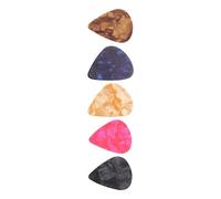 SOLUSTRE Set de 5 Púas de Guitarra Profesionales de Plástico, Accesorios de Guitarra Ligeros y Portátiles Que Protegen los Dedos para Interpretación Musical Color Aleatorio