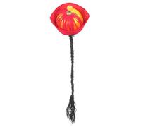 SOLUSTRE Sombrero Chino de Cosplay para Adultos con Antiguo Sombrero de Oriental con Trenza y Diseño Elegante Accesorio de Fiesta para Eventos y Representaciones Culturales