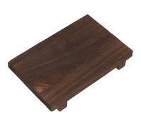 SOLUSTRE Soporte de Madera para Baño Fácil de Limpiar y Resistente, Tablero de Exhibición Minimalista de Madera Color Café Cualquier Habitación