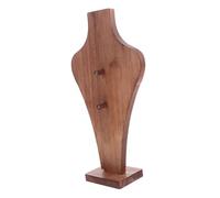 SOLUSTRE Soporte de Madera para Collares Forma de Jarrón Exhibidor de Joyas con Base Estable Organizador Multifuncional para Gargantillas y Colgantes para Tiendas y Uso Diario