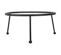 SOLUSTRE Soporte de Metal Resistente para Esferas de Cristal de Jardín Negro, Pedestal de Hierro Forjado para Bolas de 9-40 Cm, Expositor para Bola de Observación y Decoración Exterior