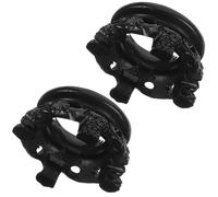 SOLUSTRE Soporte de Resina para Bolas de Cristal Pequeño Base Esférica Hueca Decorativa 2 Unidades para Exhibición Oficina y Hogar Soporte para Esferas de Piedras Preciosas y Bolas de