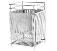 SOLUSTRE Soporte de Utensilios de Cocina Colgante de Acero Inoxidable Organizador Perforado para Palillos y Cubiertos Escurridor Compacto para Encimera y Fregadero Accesorio Moderno para