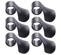 SOLUSTRE Soporte del Acelerador para Motocicleta de Abs Negro, Resistente al Desgaste, Uso Flexible, Paquete de 6 Piezas para Viaje Largo y Control Cómodo