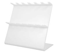 SOLUSTRE Soporte Para Pipetas De Laboratorio Portátil De Plástico Con 6 Agujeros Estante Organizador Para Mesa O Pared 10.62X9.84X4.13In Para Laboratorios Y Empresas