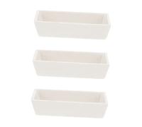 SOLUSTRE Soporte para Quemador de Laboratorio 3 Piezas Soporte Experimental de Cerámica Rectangular Seguro Y Práctico para Pruebas de Química