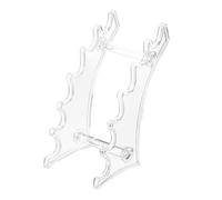 SOLUSTRE Soporte Portalápices Acrílico Curvado para Eyeliner y Lápices Cejas Organizador de Escritorio para Oficina y Tienda Exhibidor Práctico y Resistente