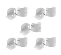 SOLUSTRE Soportes Acero Inoxidable Blanco 10 de Barra de Armario para Soporte de Varilla Resistente y Multipropósito en y para Cortinas Toalleros Ambientes Domésticos