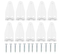 SOLUSTRE Soportes de Plástico para Persianas Horizontales, Clips para Riel Inferior, Fácil Instalación, Resistentes y Ligeros, 10 Piezas para Estores y Cortinas