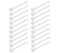 SOLUSTRE Soportes para Jaula de Pájaros 20 Piezas, Palos de Plástico Blancos para Loros, Periquitos y Canarios, Perchas Compatibles para Jaulas, Accesorios para Aves Que Fomentan Ejercicio