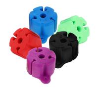 SOLUSTRE Soportes Portátiles de Silicona para Cañas de Pescar 5 Unidades, Clips Antideslizantes Resistentes para Organizar Equipo de Pesca en Exteriores