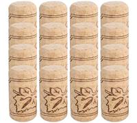 SOLUSTRE Tapones de Corcho de Madera Sellado Delicado y 20 de Uvas Beige para Botellas de Vino y Cerveza para Proyectos Creativos y Manualidades