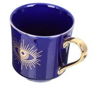 SOLUSTRE Taza de Cerámica para Café y Té con Diseño Ojo del Vaso de Hogar Multifunción para Bebidas Calientes y Frías