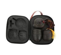 SOLUSTRE Té Portátil de Arcilla Resistente para Tetera y Tazas Set Chino para Reuniones y Uso Familiar