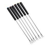 SOLUSTRE Tenedores para Mojar Chocolate de Acero Inoxidable, 6 Piezas, Utensilios para Fondue de Queso y Frutas, Accesorios para Fiestas y Barbacoa, Aptos para Hogar y Eventos