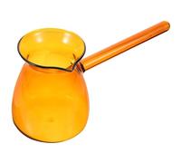 SOLUSTRE Tetera de Vidrio con Mango Lateral Jarra de Leche de Cafetera Elegante y de Limpiar para Café y