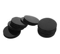 SOLUSTRE Tiras Adhesivas de Doble Cara para Coche, Fijador Invisible para Alfombrillas, 20 Pares Redondos 50x50 Mm, Gancho y Bucle Autoadhesivo Antideslizante, Uso para Vehículo y Hogar