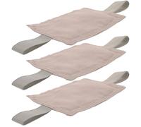 SOLUSTRE Tope de Puerta a Prueba de Bebés de 3 Piezas con Tela Oxford, Protector de Dedos Guardería Que Previene Lesiones y Bloqueos Accidentales Color Aleatorio