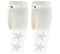 SOLUSTRE Vinilo Termoadhesivo Reflectante de Estrellas Plástico 2 Rollos 2 Rollos Película de Transferencia Térmica 3cm Buena Adhesión y Fácil de Cortar para Ropa para Zapatos
