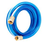 Solution4Patio Garden Short Hose 3/4 in. x 5 ft. Both Female Ends Solid Brass Fittings Connecting Hose for Hose Reel Lead-in Water Softener Dehumidifi