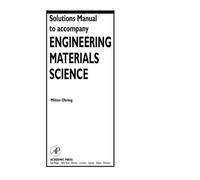 [Solutions Manual to Accompany "Engineering Materials Science"] (By: Milton Ohring) [published: January, 2000]
