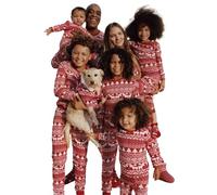 Solutra Pijama Navidad Familia, Conjunto de Pijamas de Navidad a Juego para la Familia, Pijamas de Pareja, Pantalon Pijama Mujer, Hombres, Niños y Bebés(bebé,18-24 Meses)