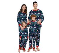 Solutra Pijama Navidad Familia, Conjunto de Pijamas de Navidad a Juego para la Familia, Pijamas de Pareja, Pantalon Pijama Mujer, Hombres, Niños y Bebés(Papá,XXL)