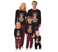Solutra Pijama Navidad Familia, Conjunto de Pijamas de Navidad a Juego para la Familia, Pijamas de Pareja, Pantalon Pijama Mujer, Hombres, Niños y Bebés(Papá,L)