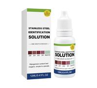 Soluzione Test Acciaio - Liquido Rilevatore Portatile 12 Ml | 2,1x6,7 Cm Test Rapido Per Stoviglie | Per Cucina Ristorante Caffè Articoli Sanitari Utensili Materiali Da Costruzione