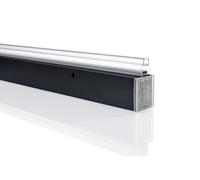 SolvaPro juego de extensión de cadera nicho para puerta batiente parcialmente enmarcada, altura 200cm, S29001123, Color: edición en negro
