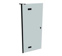 SolvaPro puerta batiente con marco parcial, 4 esquinas, con segmento fijo, fijación a la izquierda, anchura: 900mm, 7T030255F315, Cabinas de ducha: Profilfarbe negro cromo Glas ESG Sand Plus