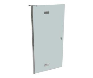 SolvaPro puerta batiente con marco parcial, 4 esquinas, con segmento fijo, montaje a la izquierda, anchura: 1000mm, 7T0303092315, Cabinas de ducha: Color del perfil plata brillo intenso Vidrio ESG San